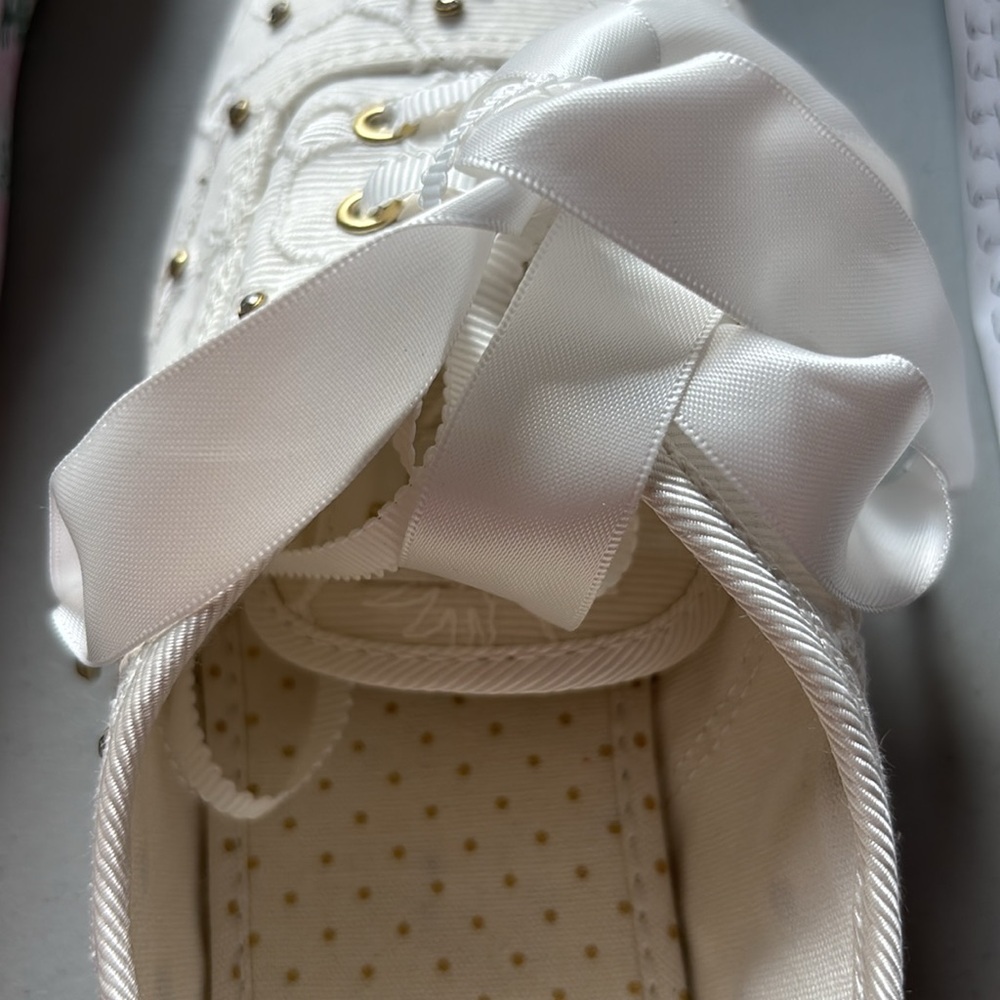 Keds X Kate Spade New York Champion Bridal Lace Sneakers White WF64678 Size 8 - Picture 11 of 11